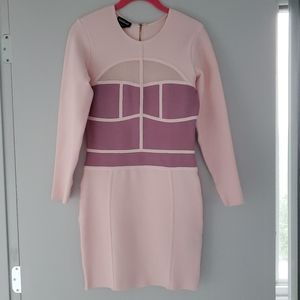 Bebe pink bandage dress.